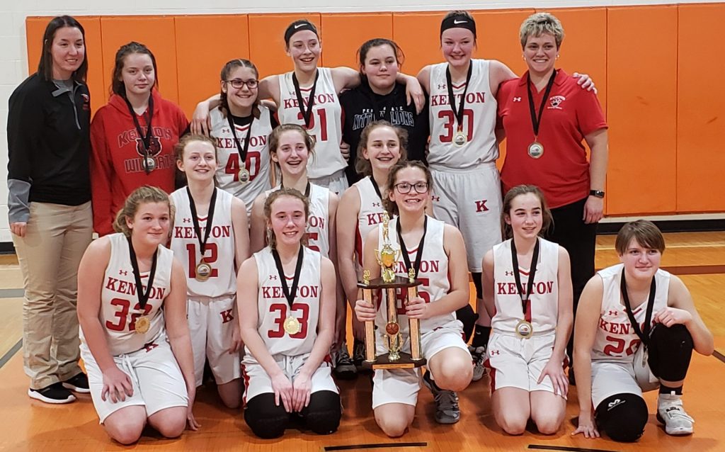 The 7th grade girls basketball team went 18-0 and brought home the WBL ...