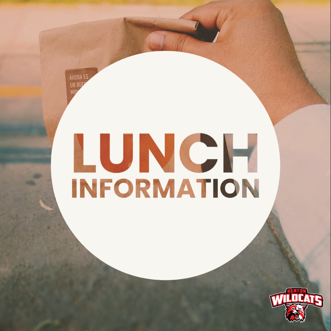 Lunch meal availability information Kenton City Schools